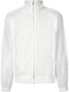 Cottweiler Semi-sheer Zipped Windbreaker - White