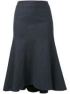 Le Ciel Bleu 'hem Flare' Skirt, Women's, Size: 36, Grey, Nylon/polyurethane/wool