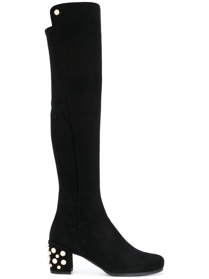 Stuart Weitzman Knee Length Boots - Black