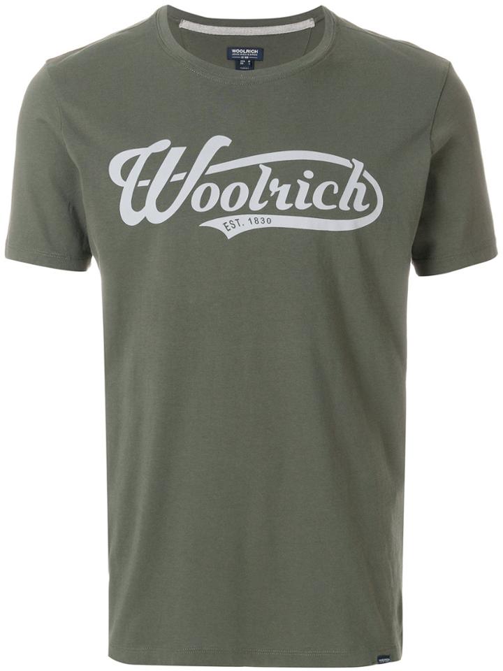 Woolrich Logo Print T-shirt - Green