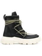 Rick Owens Hike Lace Up Boots - Black