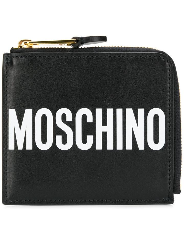 Moschino All Around Zipped Wallet - Black