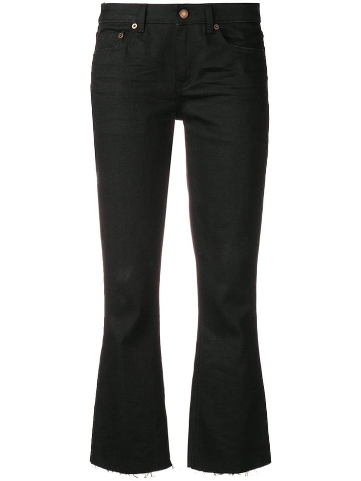 Saint Laurent Bootcut Skinny Trousers - Black