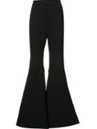 Ellery Super Wide Flared Trousers, Women's, Size: 8, Black, Cotton/polyester/polyurethane