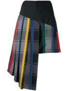 Ji Oh Stripe Pleated Shorts - Blue
