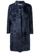 Liska - Fur Coat - Women - Lamb Fur - M, Blue, Lamb Fur