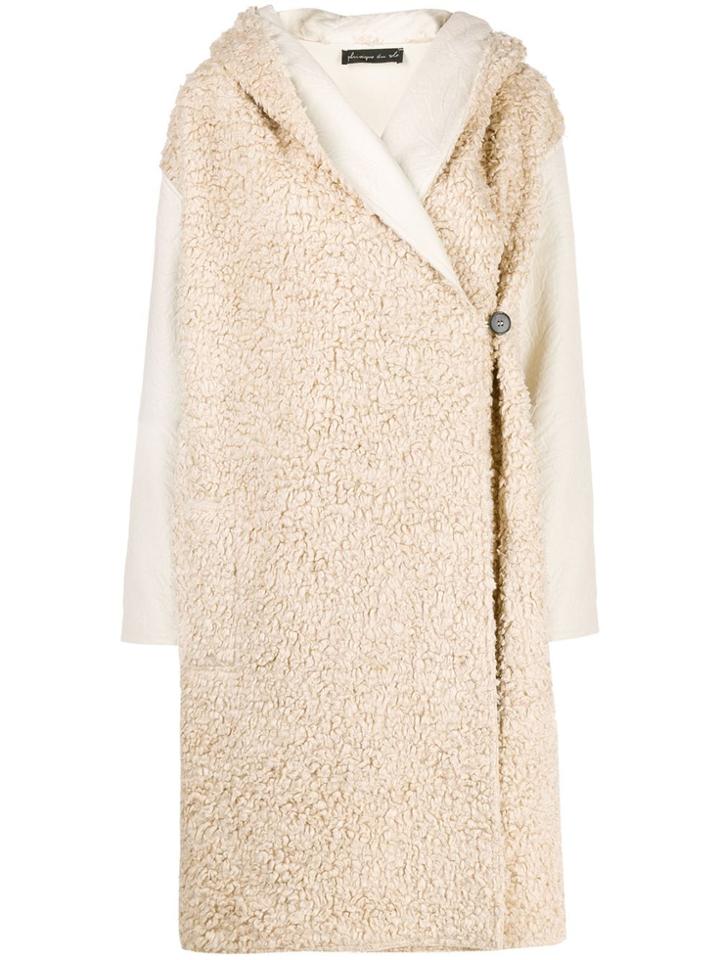 Phisique Du Role Reversible Faux-shearling Coat - Neutrals