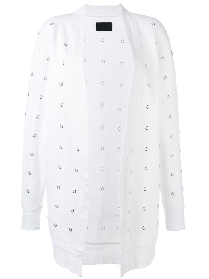 Rta - Patterned Cardigan - Women - Cotton - Xs, White, Cotton