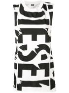 Diesel Logo Print Vest Top - White