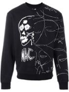 Haculla 'abstract Faces' Sweatshirt, Men's, Size: Small, Black, Cotton/polyester