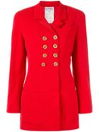 Chanel Pre-owned Cc Logo Jacket - Red