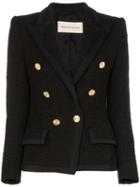 Alexandre Vauthier Double-breasted Knitted Blazer Jacket - Black