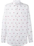 Paul Smith Rooster Print Shirt, Men's, Size: 16 1/2, White, Cotton