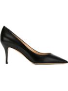 Salvatore Ferragamo Susi Pumps, Women's, Size: 6.5, Black, Leather