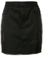 Etienne Marcel - Studded Skirt - Women - Cotton/polyester/spandex/elastane - S, Black, Cotton/polyester/spandex/elastane