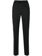 P.a.r.o.s.h. - Studded Trim Slim-fit Pants - Women - Spandex/elastane/virgin Wool - Xl, Black, Spandex/elastane/virgin Wool