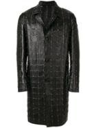 Versace Studded Single-breasted Coat - Black