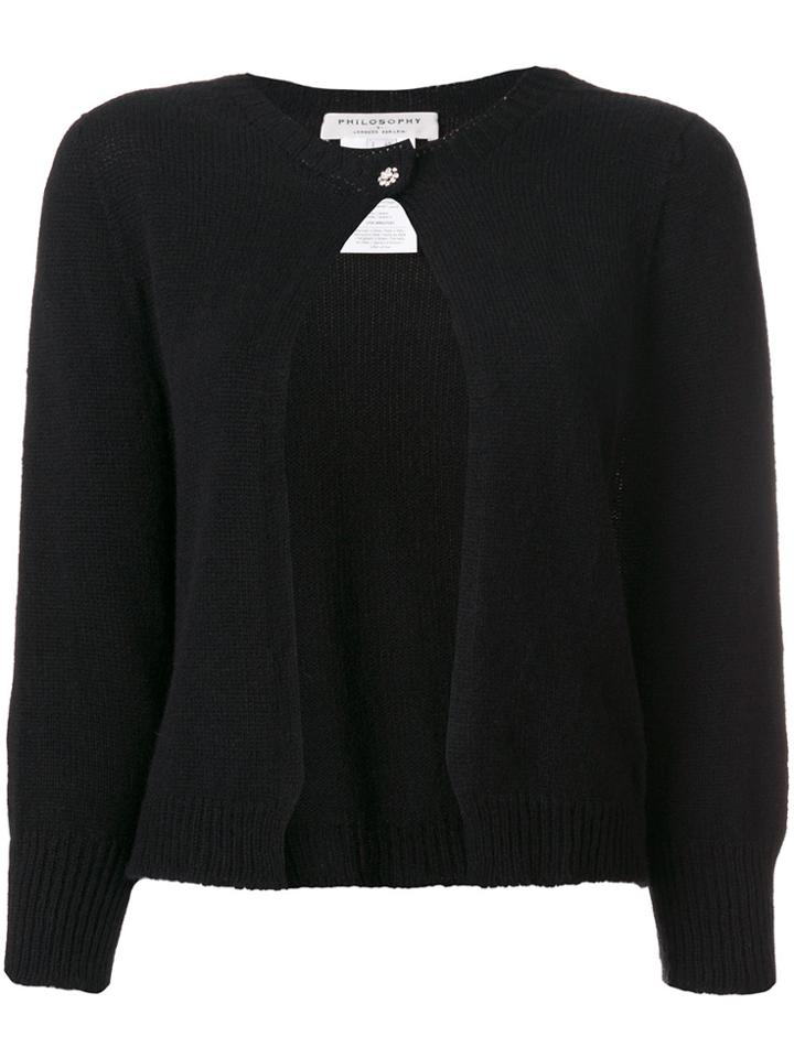 Philosophy Di Lorenzo Serafini Single Button Cardigan - Black