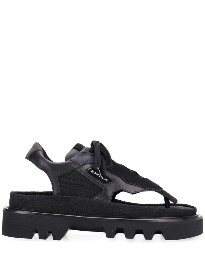Rombaut Hybrid Thong Sandals - Black