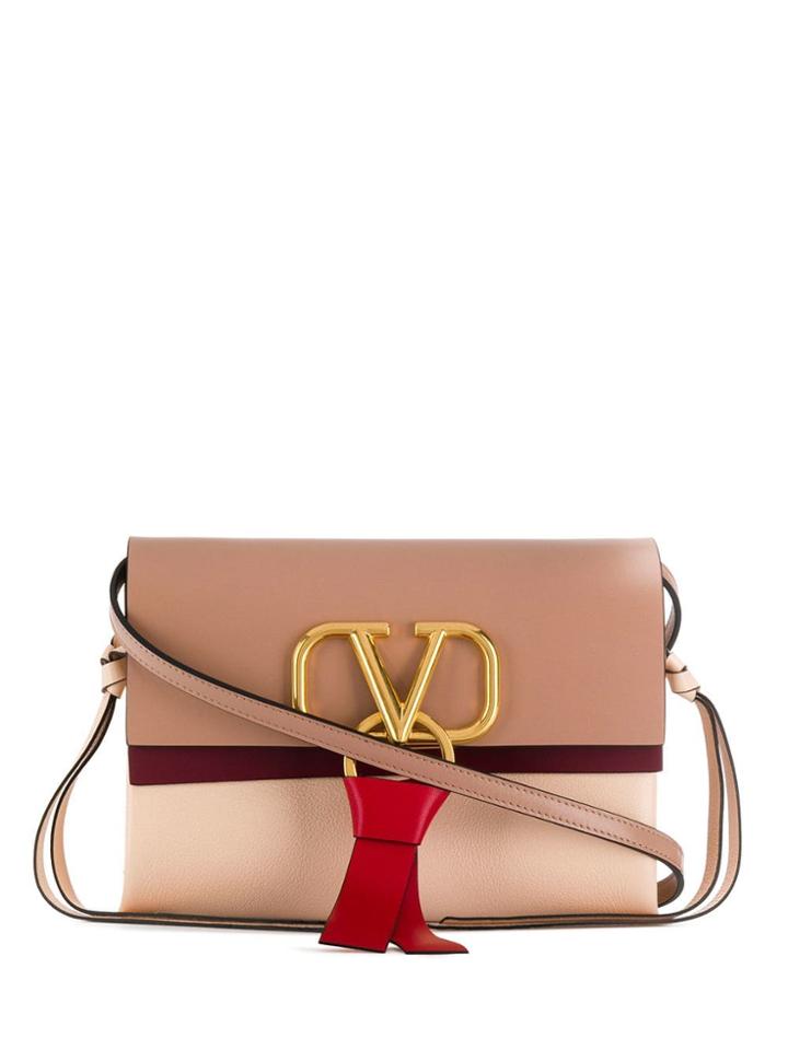 Valentino V-ring Crossbody Bag - Pink
