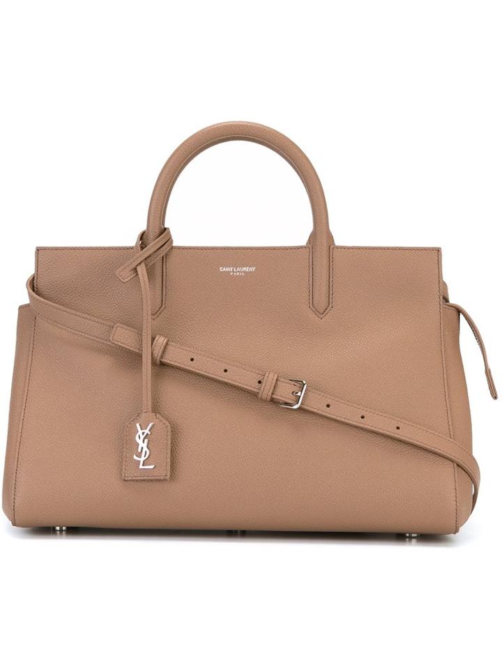 Saint Laurent Small 'rive Gauche' Tote, Women's, Brown