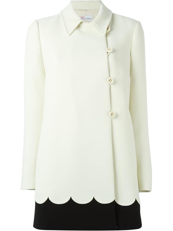 Red Valentino Scallop Trimmed Coat
