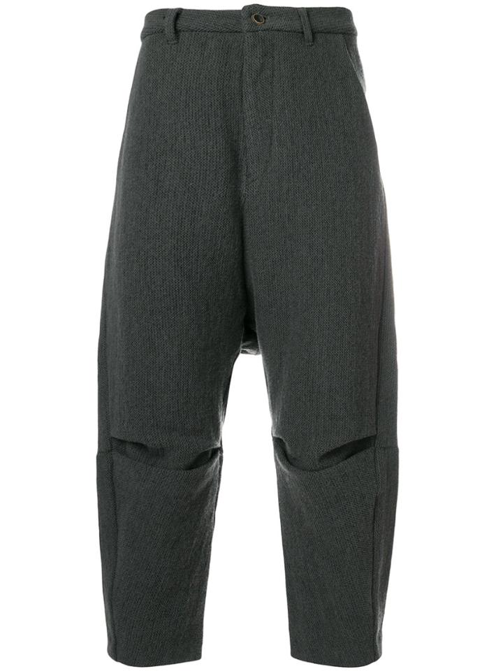Individual Sentiments Cropped Trousers - Grey