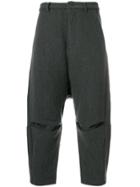 Individual Sentiments Cropped Trousers - Grey