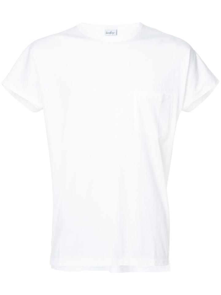 Second/layer Cap Sleeved Box T-shirt - White