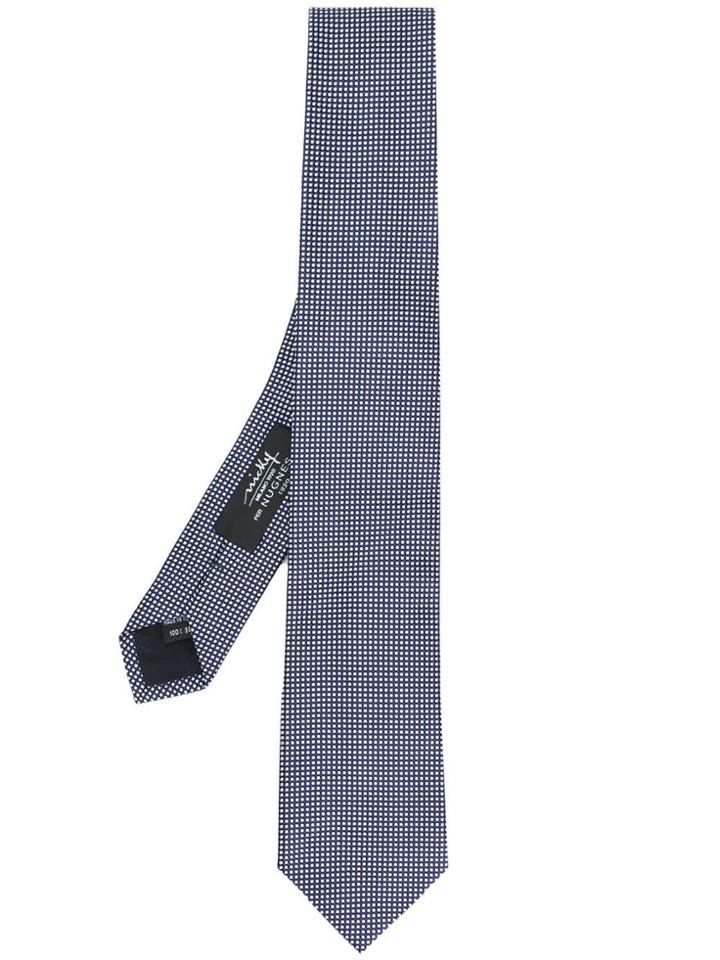 Nicky Gingham Tie - Blue