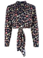 Jean Paul Gaultier Vintage Coin Print Blouse, Women's, Size: 44, Black