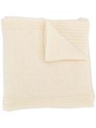 Thom Browne Ribbed Pocket Scarf - White