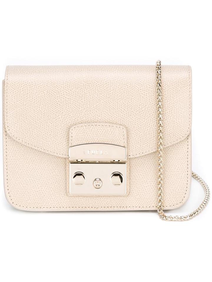 Furla Chain Strap Crossbody Bag, Women's, Nude/neutrals, Leather
