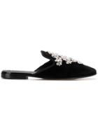 Giuseppe Zanotti Design Elsa Velvet Mules - Black