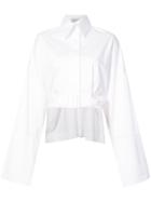 Balossa White Shirt Lalle Oversized Sleeve Shirt - Unavailable