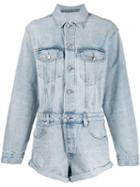 Alexander Wang Denim Playsuit - Blue