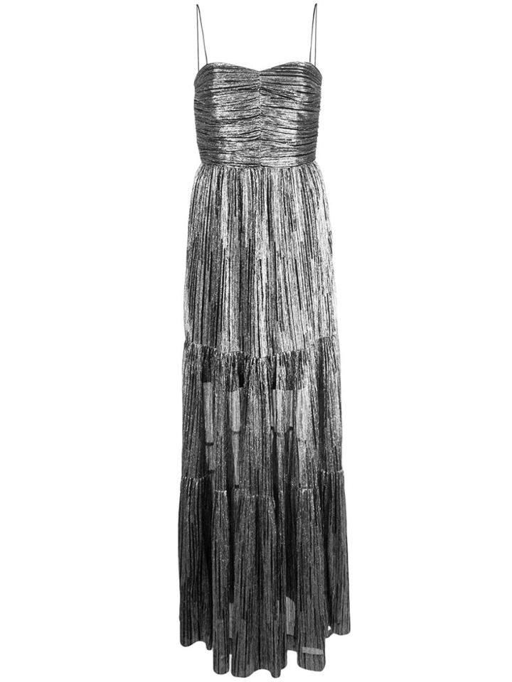 Rebecca Vallance Metallic Evening Dress - Gold