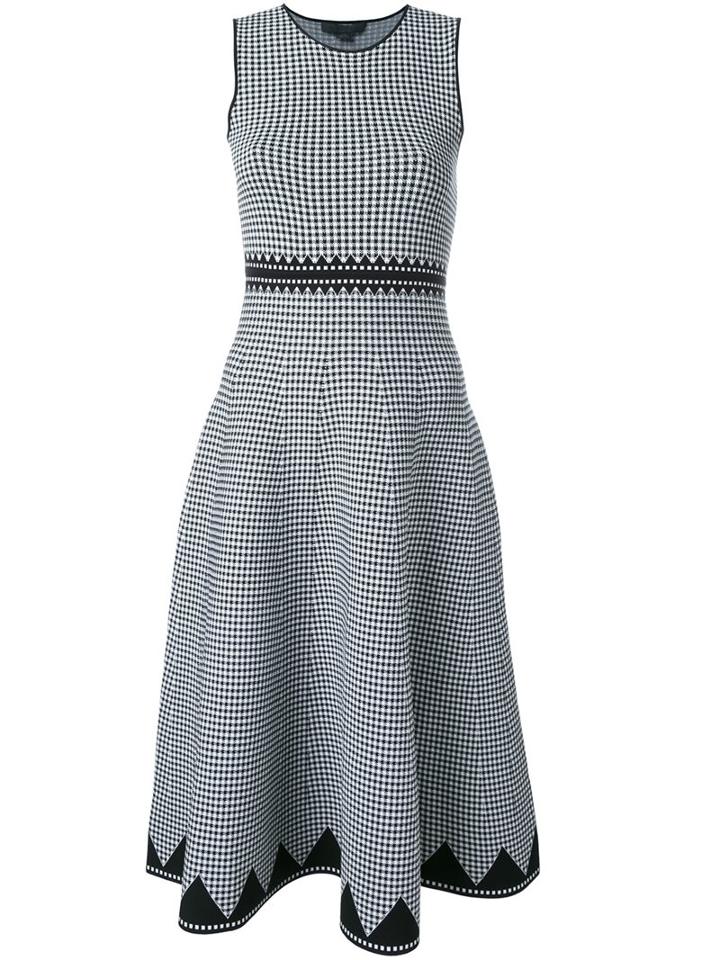 Alexander Wang Houndstooth A-line Dress, Women's, Size: Xs, Black, Nylon/spandex/elastane/viscose