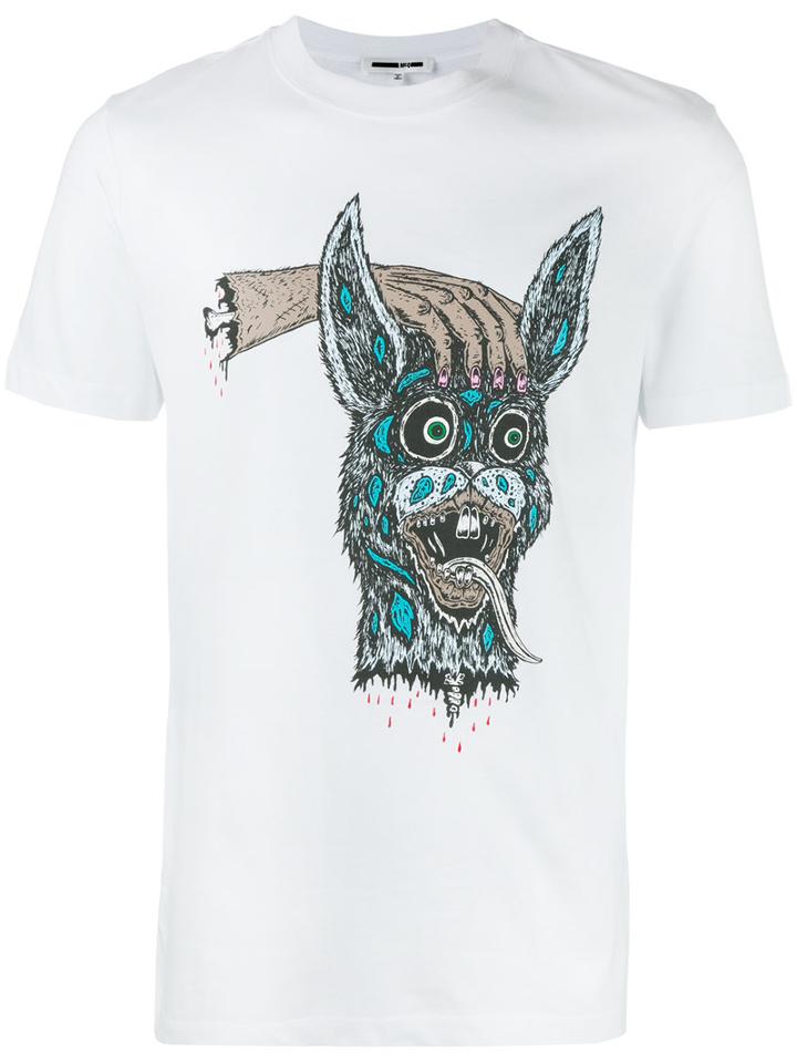 Mcq Alexander Mcqueen Bring Me The Head Of Bunny T-shirt, Men's, Size: Medium, White, Cotton