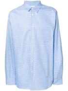 Comme Des Garçons Shirt Boys Chest Pocket Checked Shirt - Blue