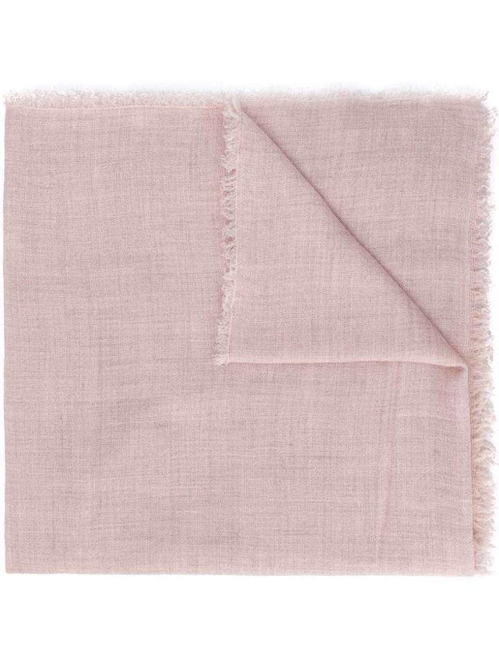 Faliero Sarti Frayed Oversized Scarf - Pink
