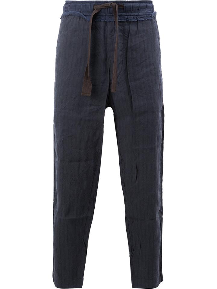 Ziggy Chen Straight Trousers - Blue