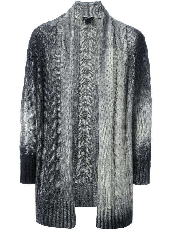 Avant Toi Long Cable-knit Cardigan