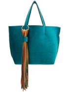 Alila Large Tassel Tote Bag - Blue