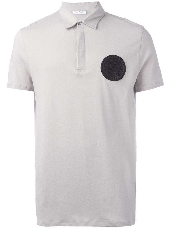 Versace Collection Dot Polo Shirt - Nude & Neutrals