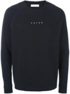 Futur Logo Print Raglan Sweatshirt, Men's, Size: Large, Black, Cotton