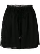Alberta Ferretti High Waisted Shorts - Black