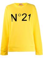 Nº21 Printed Logo Sweatshirt - Yellow