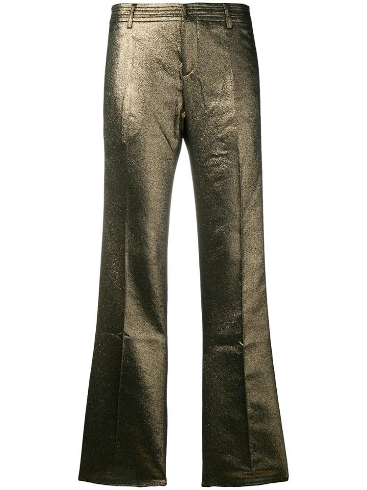 Faith Connexion High Waisted Trousers - Metallic