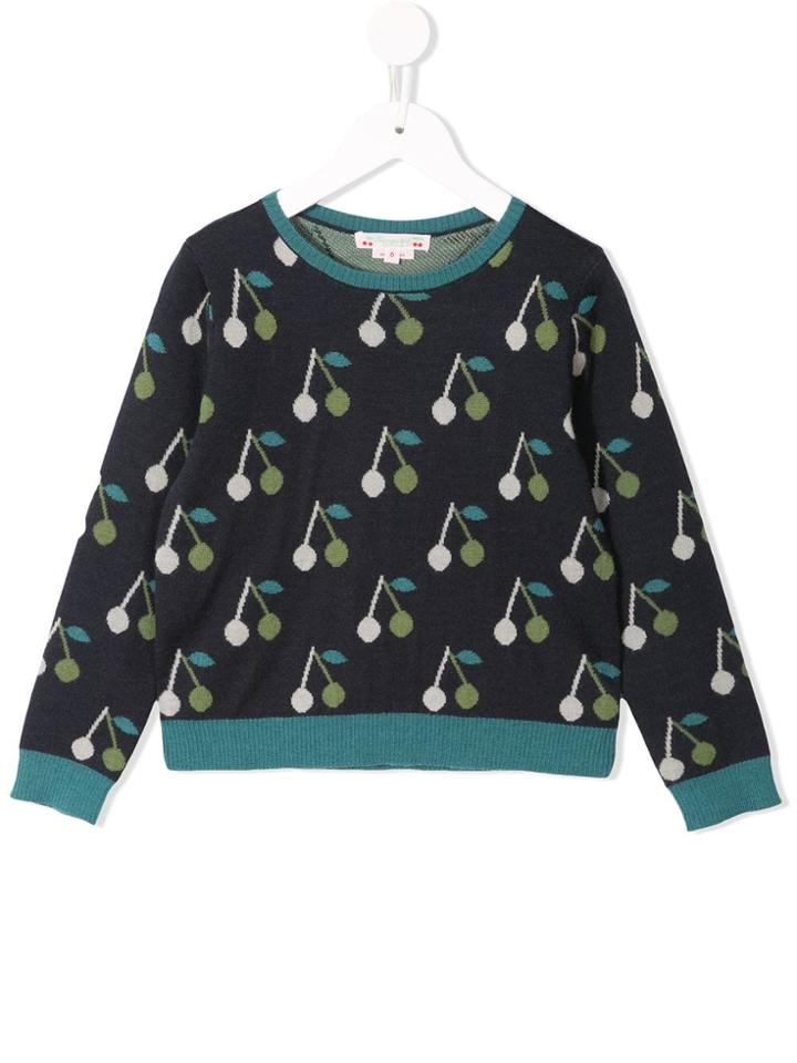 Bonpoint Cherry Knitted Sweater - Black